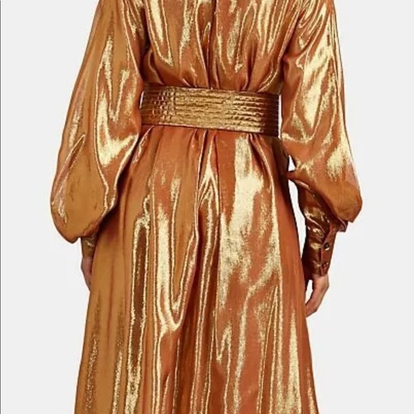 CF GOLDMAN Silk-Blend Belted Evening Coat - Picture 3 of 4